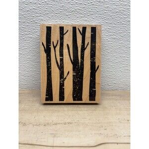 Hero Art Tree Trunks Large Wood Mounted Rubber Stamp